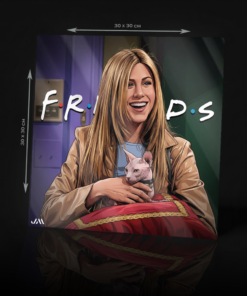 FRIENDS RACHEL & MRS. WHISKERSON ACRYLIC POSTER