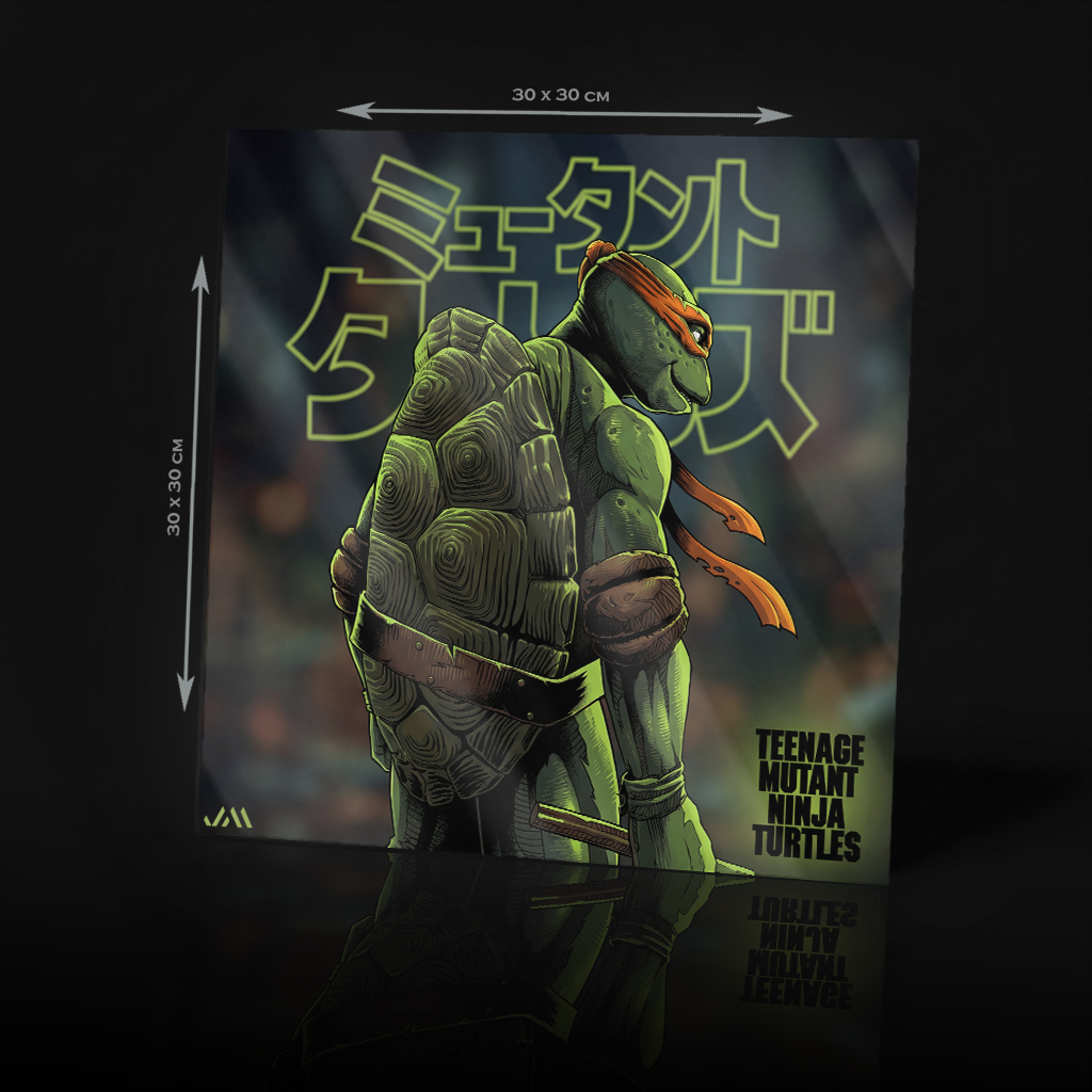 TMNT NINJA TURTLES MICHELANGELO ACRYLC POSTER