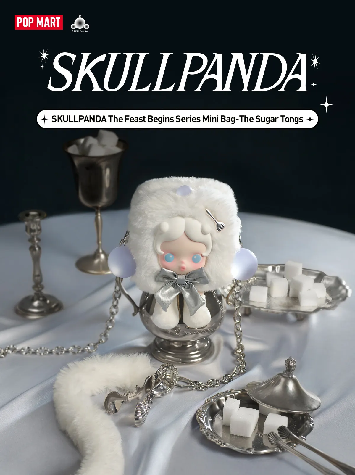 POPMART x SKULLPANDA THE FEAST BEGINS SERIES MINI BAGTHE SUGAR TONGS