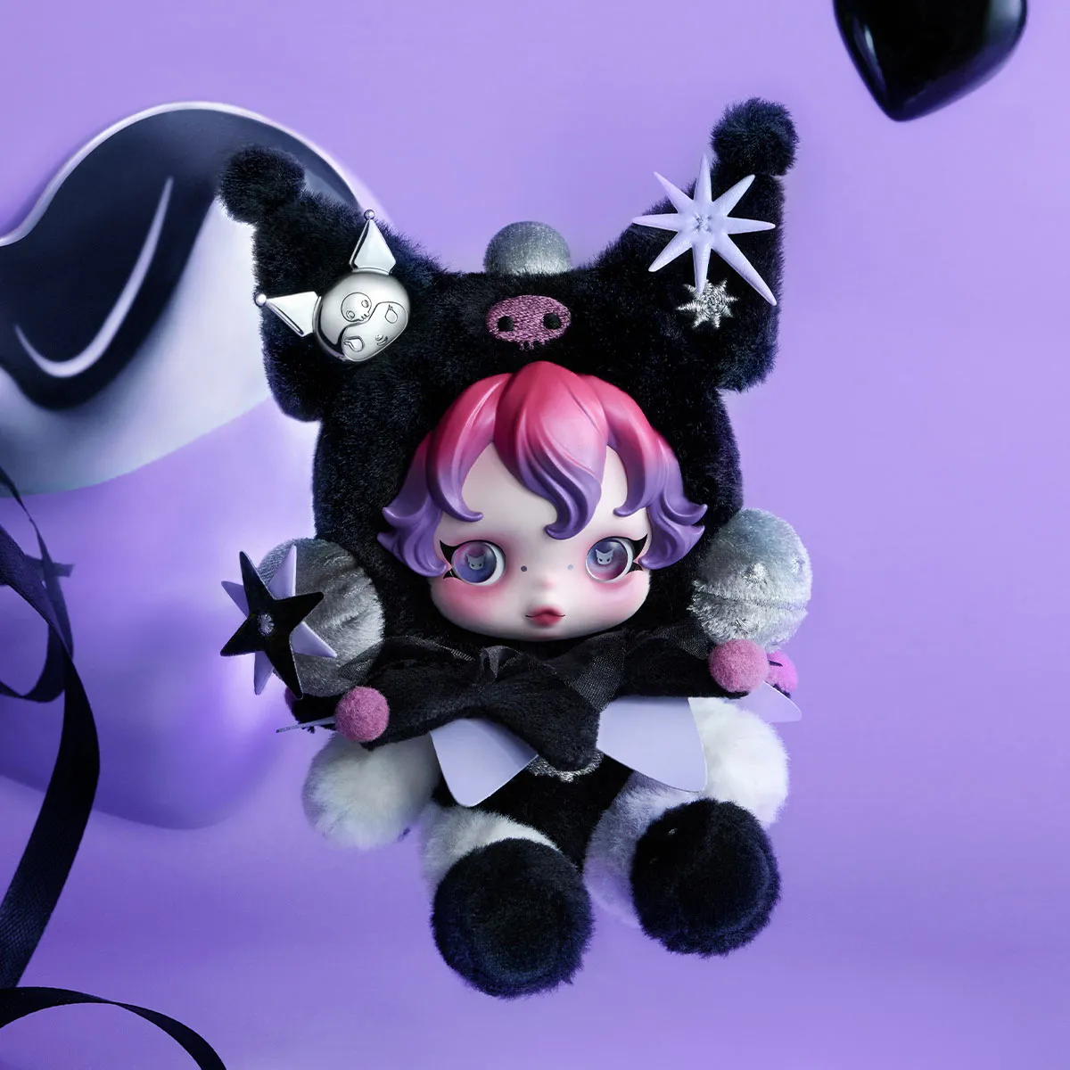 POP MART SKULLPANDA × KUROMI PLUSH - Image 2