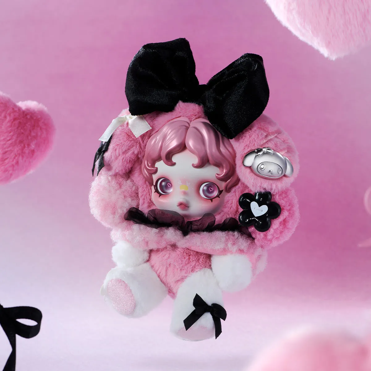 POP MART SKULLPANDA × MY MELODY PLUSH - Image 3