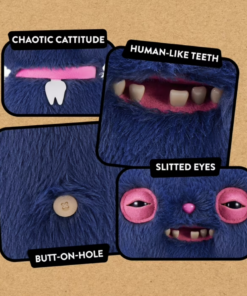 FUGGLER ALLEY CATS - CHEEZEE BLACK PLUSH - Image 4