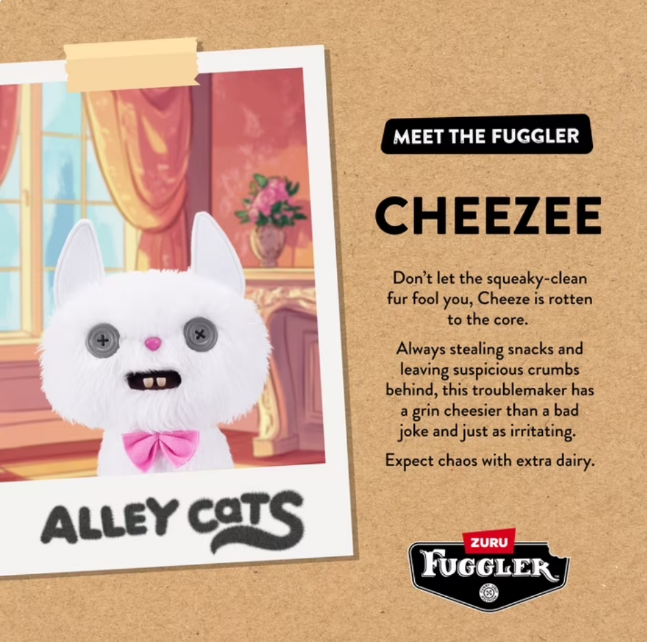 FUGGLER ALLEY CATS - CHEEZEE WHITE PLUSH - Image 4