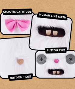 FUGGLER ALLEY CATS - CHEEZEE WHITE PLUSH - Image 3