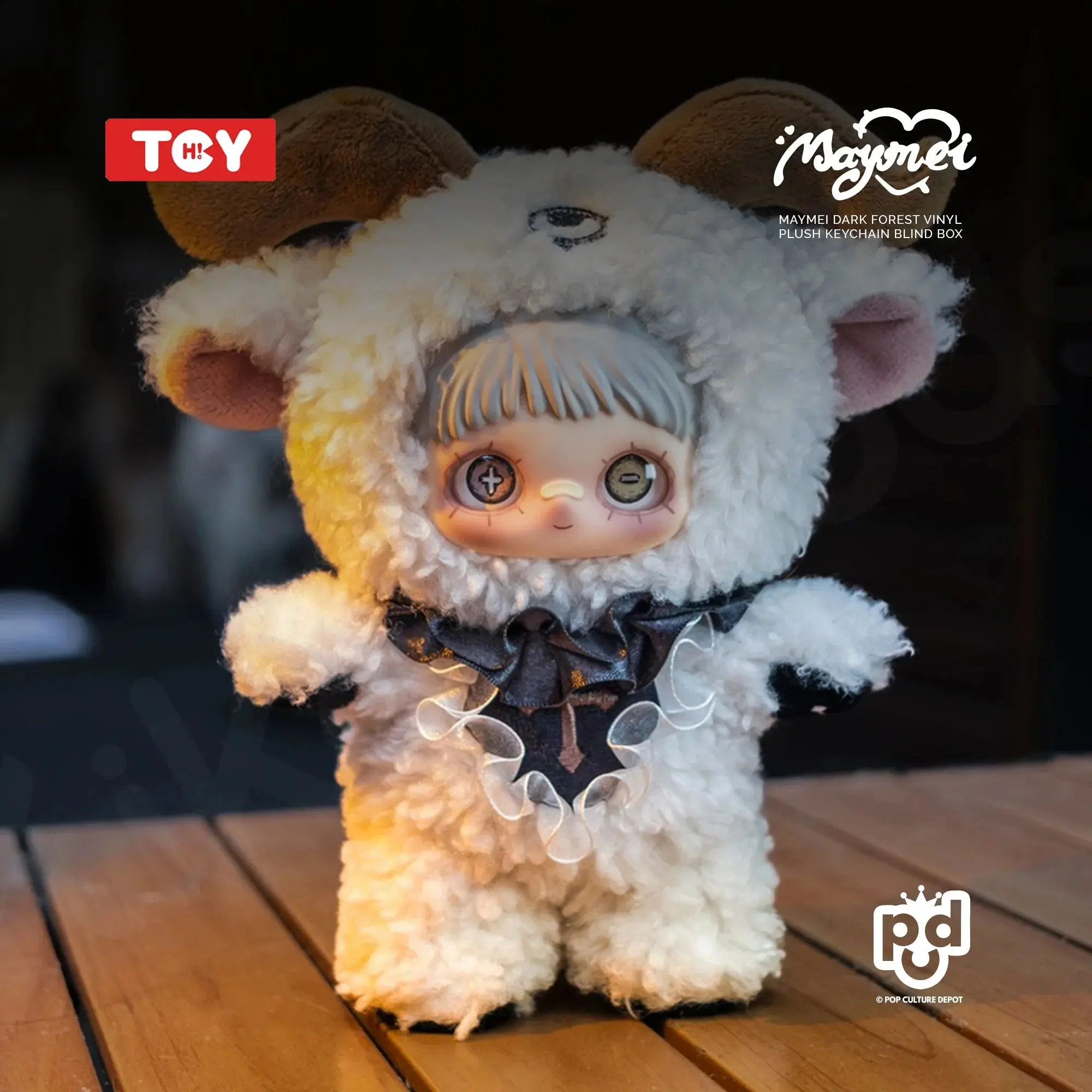TOP TOY x SURE FUN MAYMEI DARK FOREST SERIES VINYL PLUSH KEYCHAIN BLIND BOX - Image 4