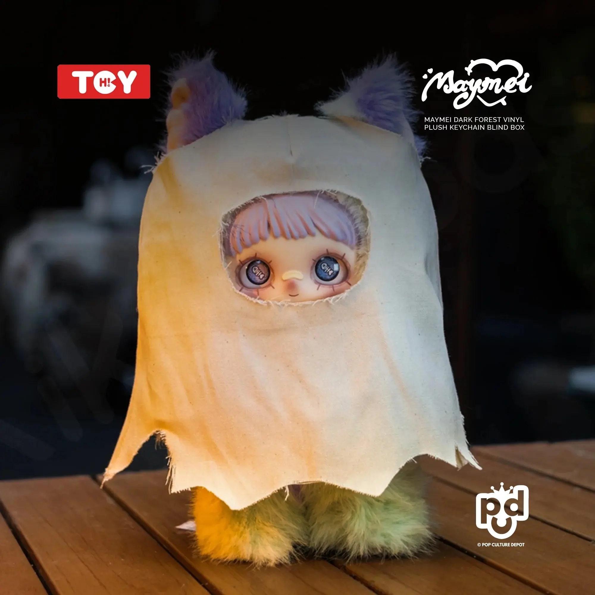 TOP TOY x SURE FUN MAYMEI DARK FOREST SERIES VINYL PLUSH KEYCHAIN BLIND BOX - Image 6