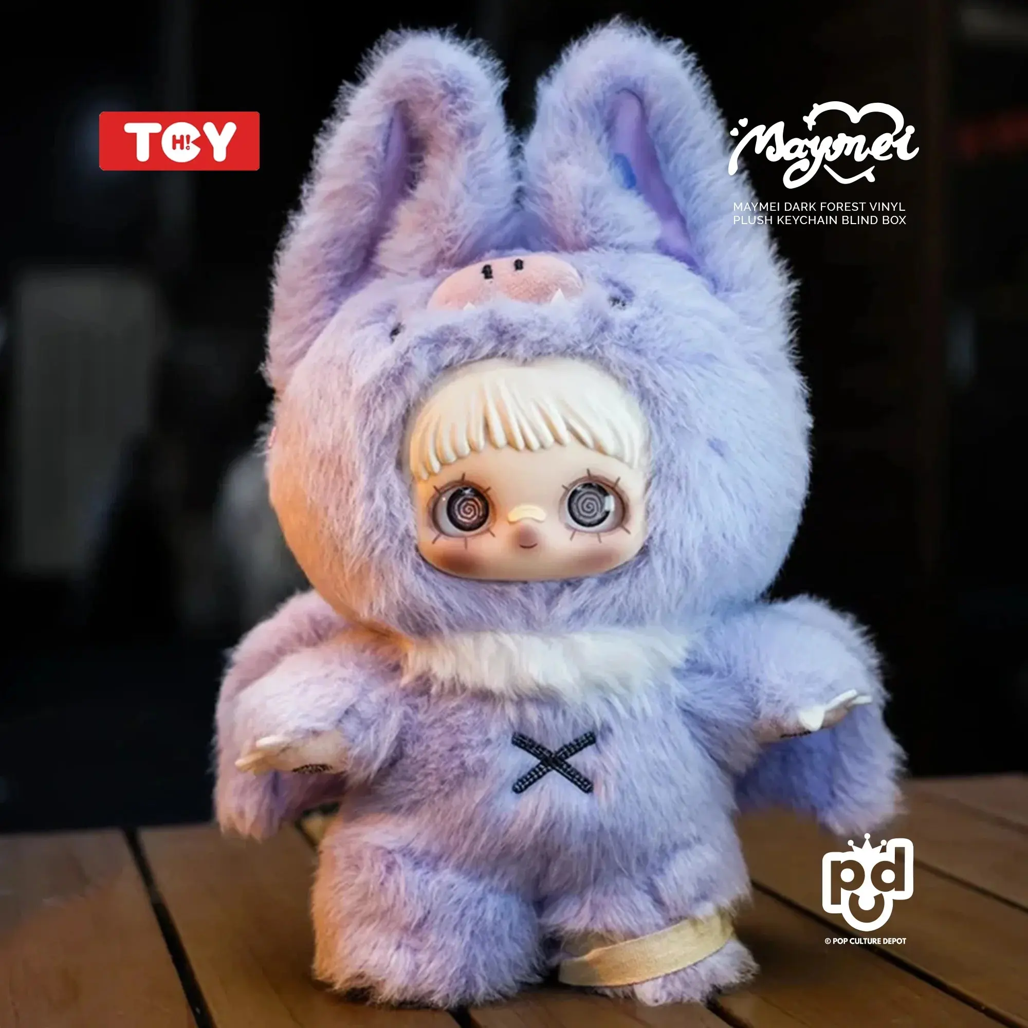 TOP TOY x SURE FUN MAYMEI DARK FOREST SERIES VINYL PLUSH KEYCHAIN BLIND BOX - Image 3