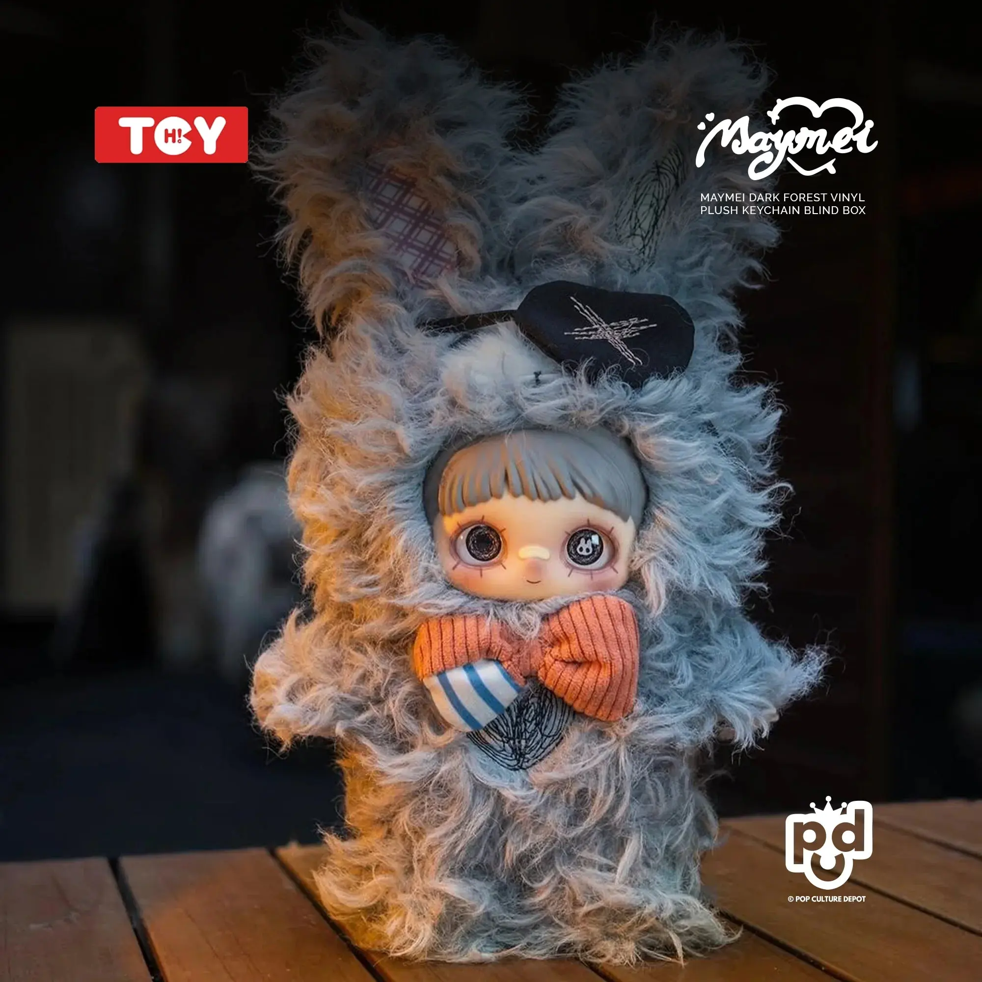 TOP TOY x SURE FUN MAYMEI DARK FOREST SERIES VINYL PLUSH KEYCHAIN BLIND BOX - Image 2
