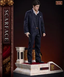 BLITZWAY x SCARFACE TONY MONTANA ROOTED HAIR VERSION 1/4 SCALE STATUE - Image 5