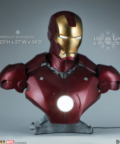 SIDESHOW COLLECTIBLES IRONMAN MARK III LIFE-SIZE 1:1 BUST - Image 7
