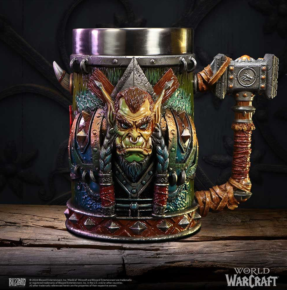 NEMESIS NOW x WORLD OF WARCRAFT THRALL TANKARD 17.5 CM