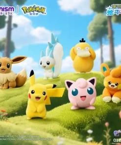 FUNISM POKEMON Q-VERSION JIGGLYPUFF FLOCKED FIGURE - Image 2