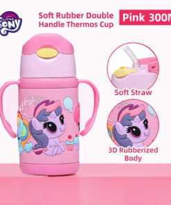 MY LITTLE PONY SOFT RUBBER DOUBLE HANDED THERMOS CUP