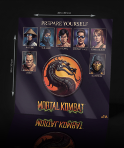 MORTAL KOMBAT ACRYLIC POSTER