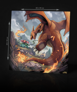 POKEMON CHARIZARD VS VENUSAUR ACRYLIC POSTER
