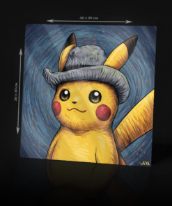 POKEMON PIKATCHU VAN GOGH MUSEUM ACRYLIC POSTER