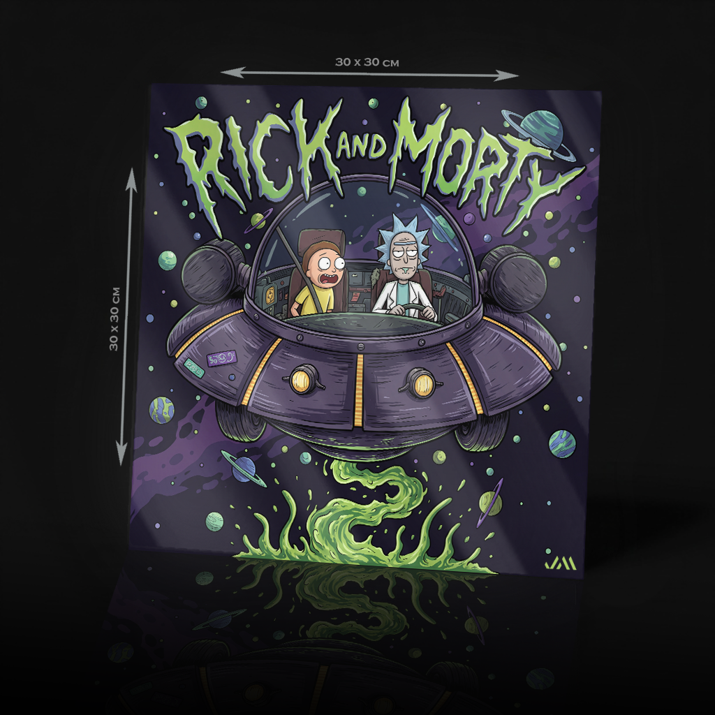 RICK AND MORTY ACRYLIC POSTER