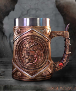 NEMESIS NOW x HOUSE OF THE DRAGON TARGARYEN CROWN AND DAGGER TANKARD 16 CM