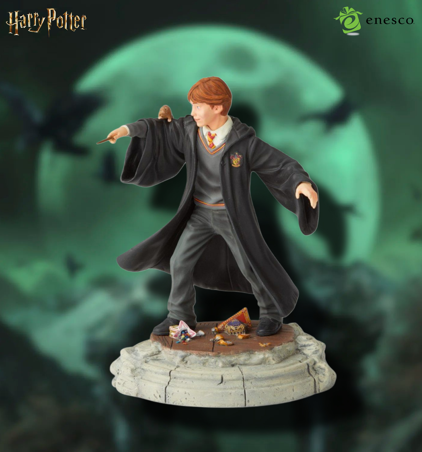 ENESCO x THE WIZARDING WORLD OF HARRY POTTER - RON QUIDDITCH YEAR TWO FIGURINE - Image 2