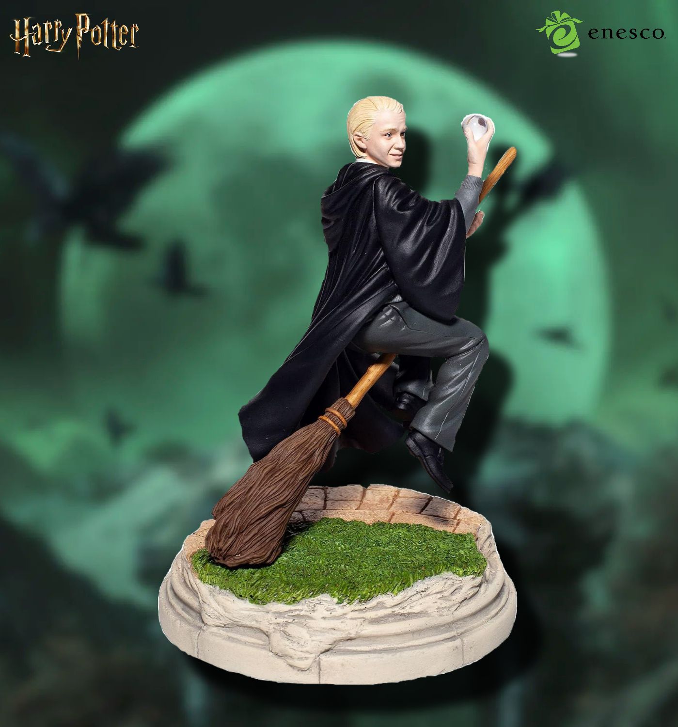 ENESCO x THE WIZARDING WORLD OF HARRY POTTER – DRACO MALFOY QUIDDITCH YEAR TWO FIGURINE - Image 2